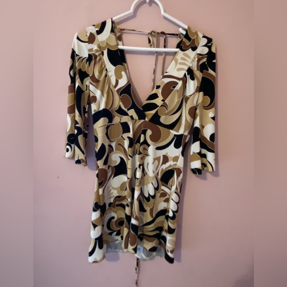 2000s mini dress with sleeves